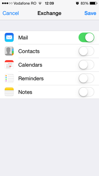 Configurare conturi Exchange- Active Sync pe iPhone